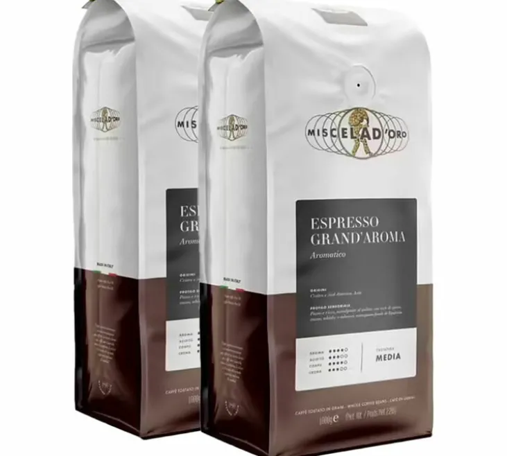 2 x 1kg - Café en grain - Espresso Grand'Aroma - MISCELA D'ORO