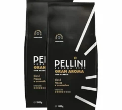 2 x 1 kg - Café en grain - Gran Aroma - PELLINI